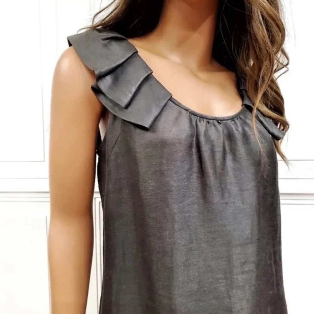 J Crew | Shift dress in gray/silver.